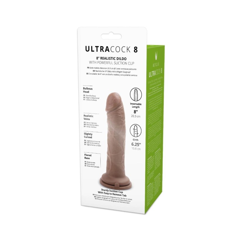 Realistyczny silikonowy penis z przyssawką 20,5 cm